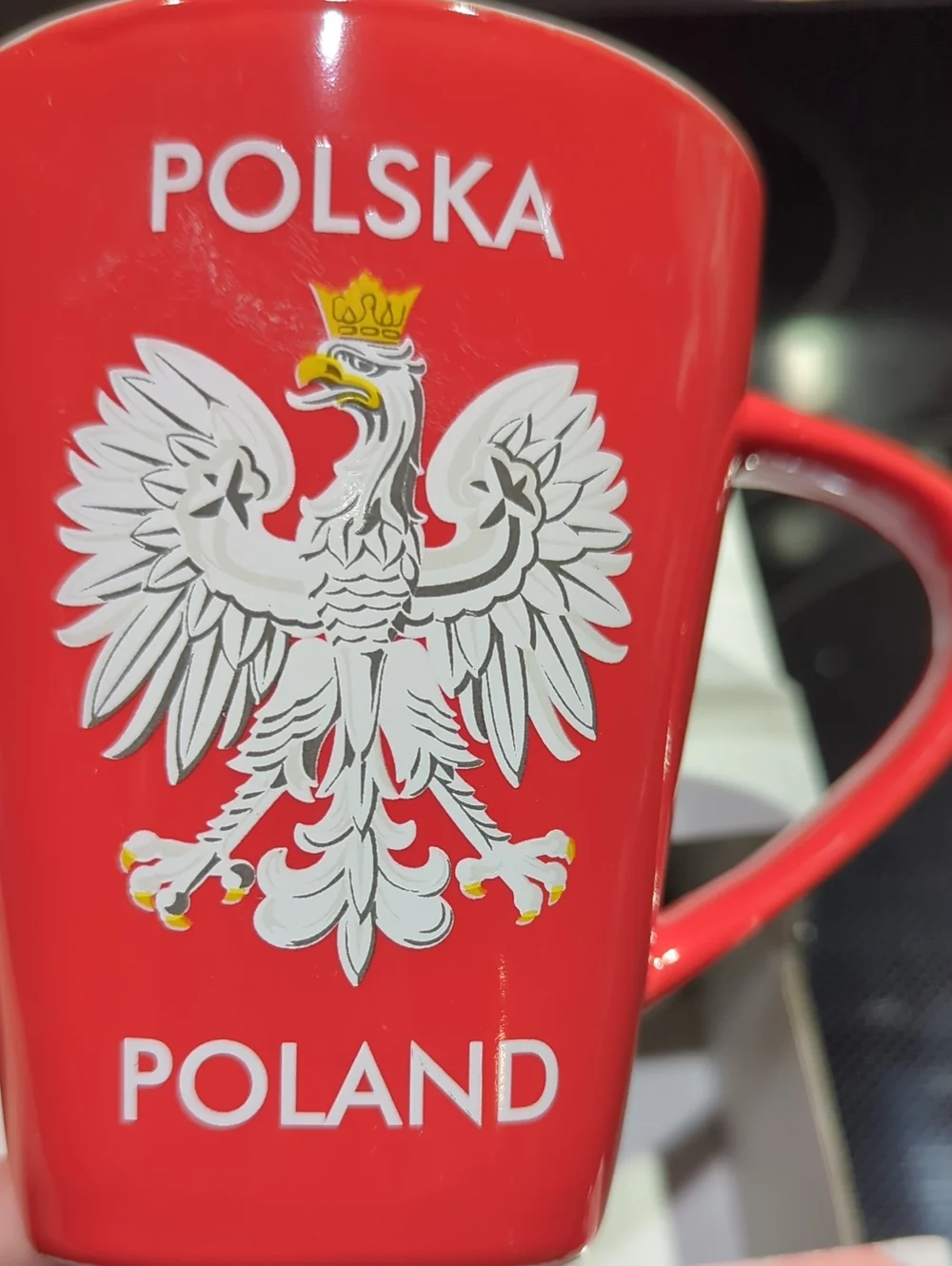 Poland Souvenir Mug - Red and White.  NWT